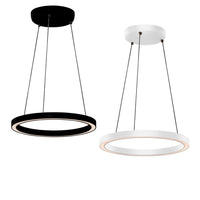 25w Circa LED Pendant Light 500mm in Black or White Havit Commercial - HCP-64212X, HCP-64312X