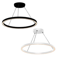 Circa LED Pendant Light 40w 800mm in Black or White Havit Commercial - HCP-64X13X, HCP-64X13X