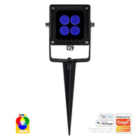 RGBW WIFI + RF Spot Light 6w Black Havit Commercial HCP-242062
