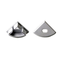 2x End Caps to suit HV9691-2020 Silver Havit Lighting - HV9691-2020-EC