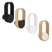 Ovale Indoor LED Wall Light in Black, Black/Brass, White, White/Brass Havit Lighting - HV8080T