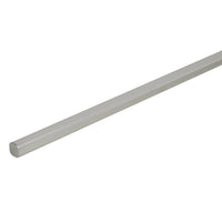 30mm x 30mm Aluminium Profile with Rounded Diffuser in Silver