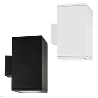 Porter Up and Down LED Wall Light Square Large in Black/White Havit Lighting - HV3629T-SQ