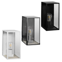 Bayside Large Outdoor LED Wall Light Black, Stainless Steel, White Havit Lighting HV3659W-L
