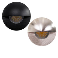 Elite Mini LED Step Light with Eyelid CCT 3w in Black/Silver Havit Lighting - HV2883T