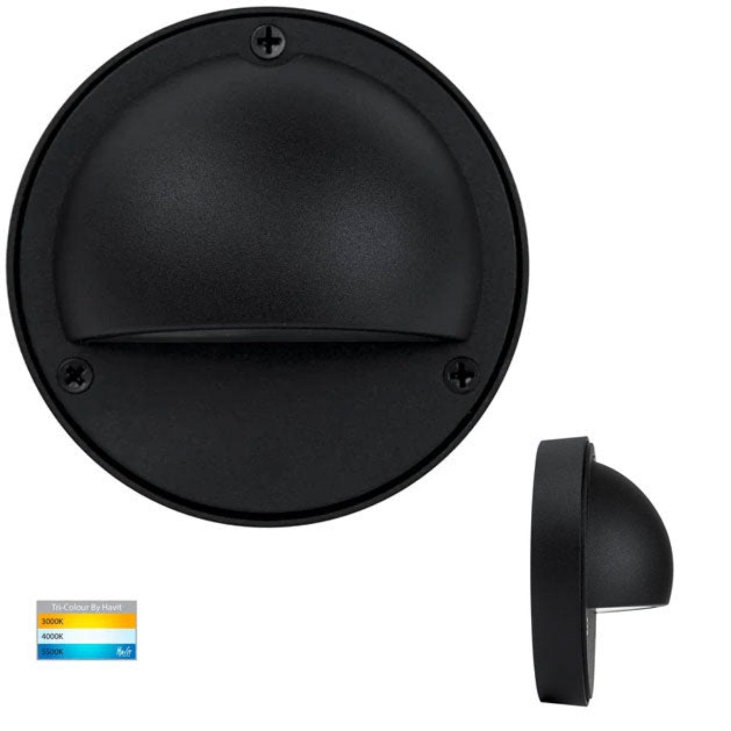 Pinta Step Light With Eyelid Matt Black Havit Lighting - HV2921-HV2924