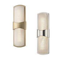 Valencia Indoor LED Wall Light Small in Aged Brass or Polished Nickel