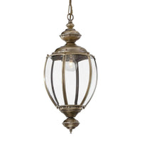 Norma Pendant Light in Antique Brass or Chrome