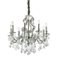 Gioconda Chandelier 8Lt in Silver, Gold