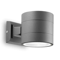 Snif Outdoor Up/Down Wall Light Round in Anthracite, White, Grey or Black