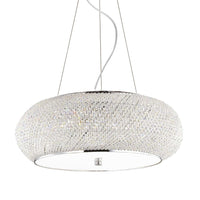 Pasha' Pendant Light 10Lt in Chrome or Gold