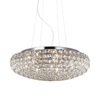King Pendant Light 7Lt in Chrome