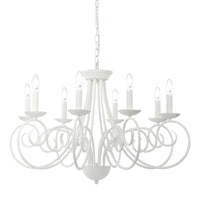 Sem Chandelier 8Lt in White