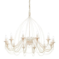 Corte Chandelier 12Lt in White, Rust