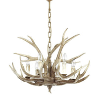 Chalet Chandelier 6Lt in Beige
