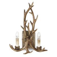 Chalet Indoor Wall Light 2Lt in Beige