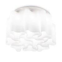 Compo Ceiling Light 10Lt in White, Smoke