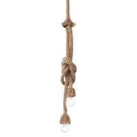 Canapa Pendant Light 2Lt in Natural Hemp Rope