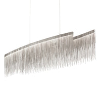 Versus LED Pendant Light Oval in Chrome