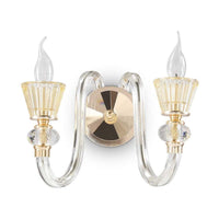 Strauss Indoor Wall Light 2Lt in Gold