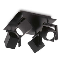 Mouse Ceiling Light 4Lt in Black or White
