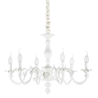 Justine Pendant Light 6Lt in White