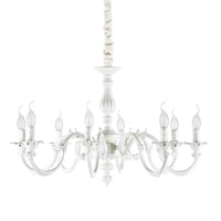 Justine Pendant Light 8Lt in White