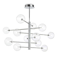 Equinoxe Pendant Light 12Lt 24w in Chrome, Brass