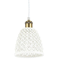 Lugano Pendant Light 160mm in White