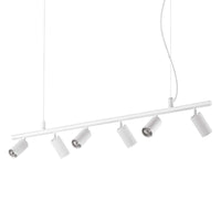 Dynamite Pendant Light 6Lt White, Black, Brass
