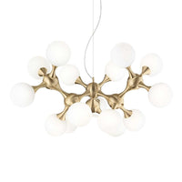 Nodi Pendant Light 15Lt in Brass, Chrome or White