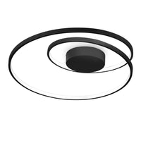 Oz LED Ceiling Light ø600mm in Black, Brushed Brass, White
