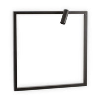 Syntesi Indoor LED Wall Light Square in Black or White