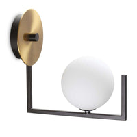 Birds Indoor Wall Light Matt Black/Satin Brass
