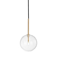 Equinoxe Pendant Light 150mm 2w in Brass, Chrome
