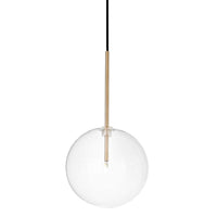 Equinoxe Pendant Light 200mm 2w in Brass, Chrome