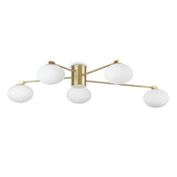 Hermes Ceiling Light 5Lt in Satin Brass