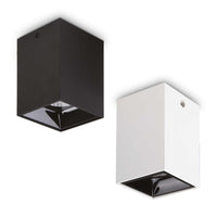 Nitro LED Downlight 15w Square Black, White 3k CRI 90+ 8I206028, 8I206011 Ideal Lux
