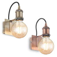 Frida Indoor Wall Light in Antique Brass, Copper