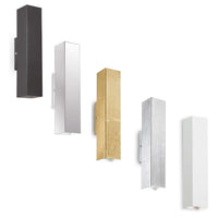 Sky Indoor Up/Down Wall Light in Black, Chrome, Gold, Silver or White