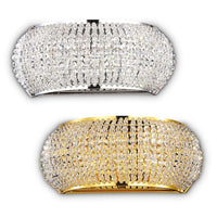 Pasha' Indoor Wall Light 3Lt in Chrome or Gold