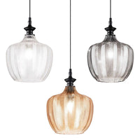 Lord Pendant Light in Clear, Smoked Grey, Amber