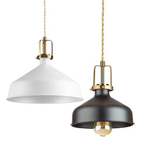 Eris-2 Pendant Light Medium White, Black