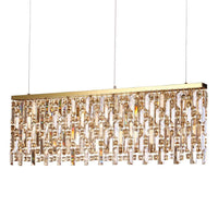 Elisir Pendant Light 8Lt in Chrome, Brass