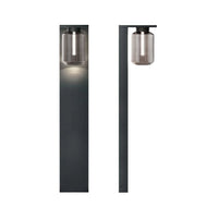 Dia LED Bollard Light 6w in Anthracite, Deep Black