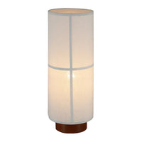 Evelyn Elegant, Metal Table Lamp - White, Linen Lamp, 510mm High, PL0269