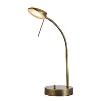 Aubree Elegance LED Adjustable Table Lamp - Brass or Chrome, 520mm High, PL0122