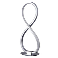 Melanie infinite Elegance, Metal LED Table Lamp - Chrome 360mm High, PL0236
