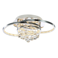 Aubree Chic LED Metal Ceiling Light - Chrome, Dimmable, 1750 Lumens PL0188