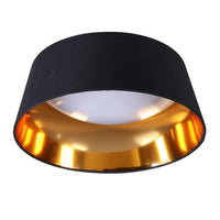Nevaeh Sleek Iron + Plastic LED Ceiling Light - Black, White, 660 Lumens PL0292